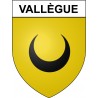 Vallègue 31 ville Stickers blason autocollant adhésif