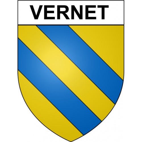 Vernet 31 ville Stickers blason autocollant adhésif