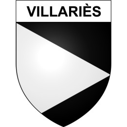Villariès 31 ville Stickers blason autocollant adhésif