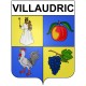 Villaudric 31 ville Stickers blason autocollant adhésif