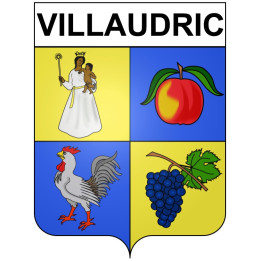 Villaudric 31 ville Stickers blason autocollant adhésif
