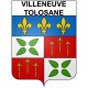 Villeneuve-Tolosane 31 ville Stickers blason autocollant adhésif