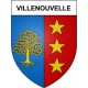 Villenouvelle 31 ville Stickers blason autocollant adhésif