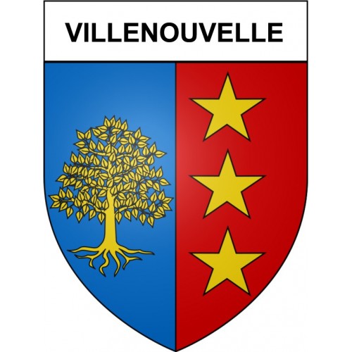 Villenouvelle 31 ville Stickers blason autocollant adhésif