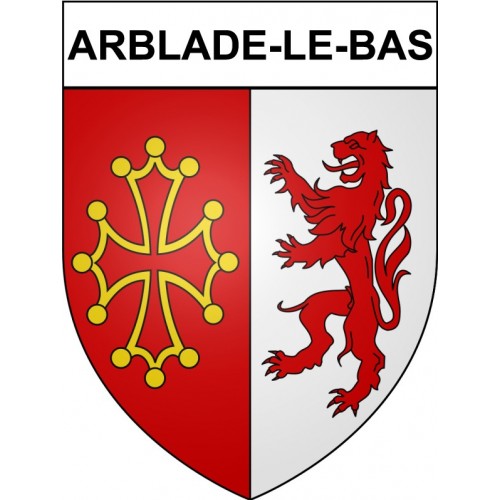 Arblade-le-Bas 32 ville Stickers blason autocollant adhésif