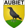 Aubiet 32 ville Stickers blason autocollant adhésif