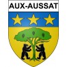 Aux-Aussat 32 ville Stickers blason autocollant adhésif