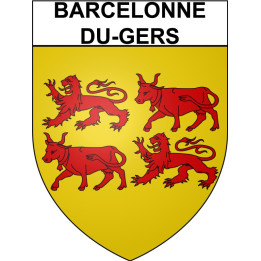 Stickers coat of arms Bazas adhesive sticker