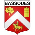 Stickers coat of arms Bazas adhesive sticker