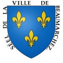 Beaumarchés  32 ville Stickers blason autocollant adhésif