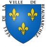 Beaumarchés  32 ville Stickers blason autocollant adhésif