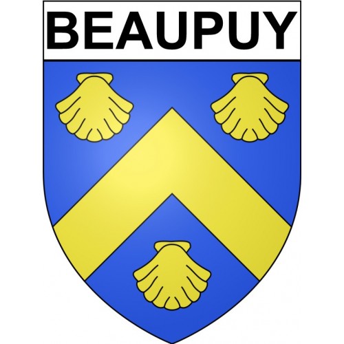 Beaupuy 32 ville Stickers blason autocollant adhésif