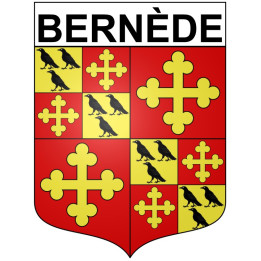 Bernède 32 ville Stickers blason autocollant adhésif
