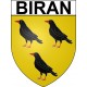 Biran 32 ville Stickers blason autocollant adhésif