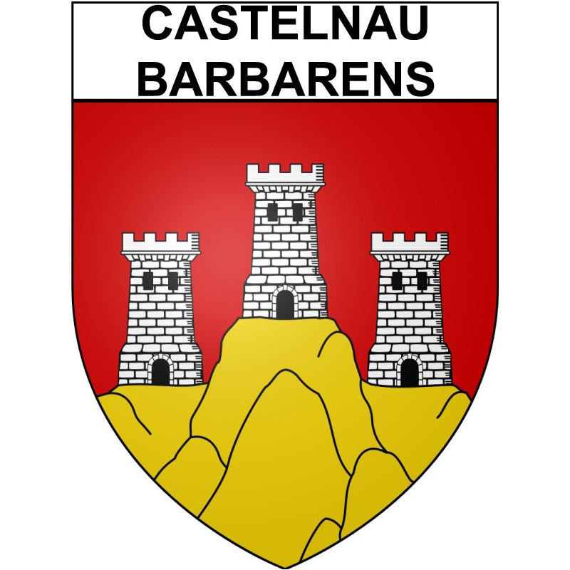 Stickers coat of arms Bazas adhesive sticker Stickers coat of arms Bazas adhesive sticker