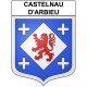 Castelnau-d'Arbieu 32 ville Stickers blason autocollant adhésif