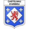 Castelnau-d'Arbieu 32 ville Stickers blason autocollant adhésif