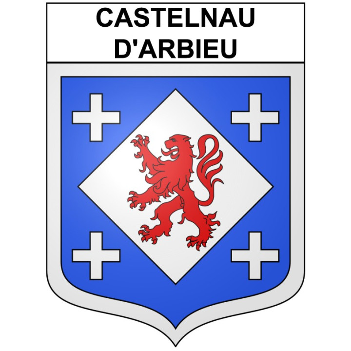 Castelnau-d'Arbieu 32 ville Stickers blason autocollant adhésif