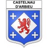 Castelnau-d'Arbieu 32 ville Stickers blason autocollant adhésif