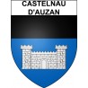 Castelnau-d'Auzan 32 ville Stickers blason autocollant adhésif