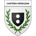 Castéra-Verduzan 32 ville Stickers blason autocollant adhésif
