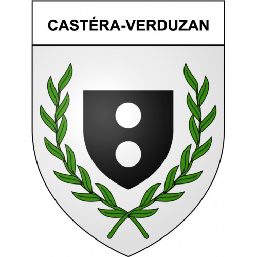Castéra-Verduzan 32 ville Stickers blason autocollant adhésif
