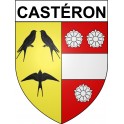 Castéron 32 ville Stickers blason autocollant adhésif