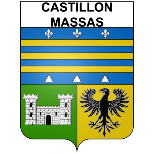 Stickers coat of arms Bazas adhesive sticker