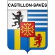 Castillon-Savès 32 ville Stickers blason autocollant adhésif