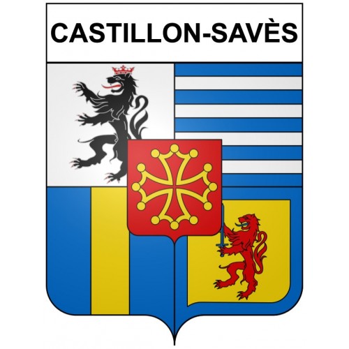 Stickers coat of arms Bazas adhesive sticker