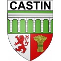 Castin 32 ville Stickers blason autocollant adhésif