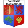 Caupenne-d'Armagnac 32 ville Stickers blason autocollant adhésif