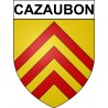 Cazaubon 32 ville Stickers blason autocollant adhésif