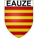 Pegatinas escudo de armas de Bazas adhesivo de la etiqueta engomada