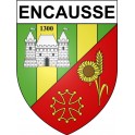 Pegatinas escudo de armas de Encausse adhesivo de la etiqueta engomada