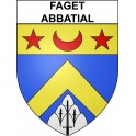 Pegatinas escudo de armas de Bazas adhesivo de la etiqueta engomada
