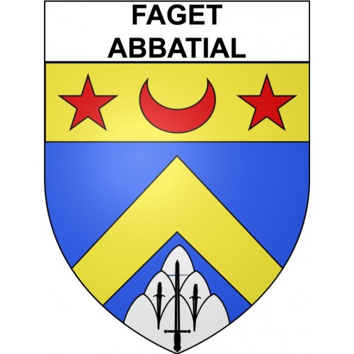 Faget-Abbatial 32 ville Stickers blason autocollant adhésif