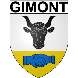 Gimont 32 ville Stickers blason autocollant adhésif