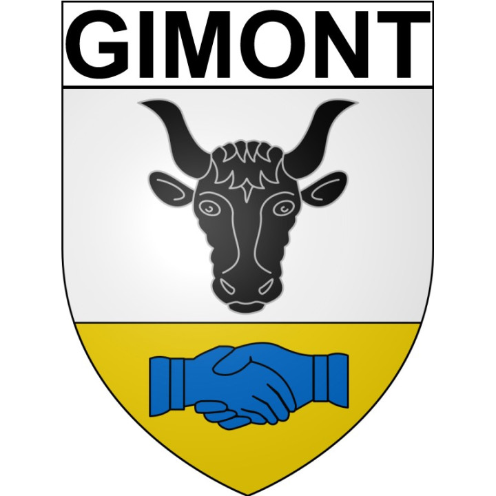 Gimont 32 ville Stickers blason autocollant adhésif