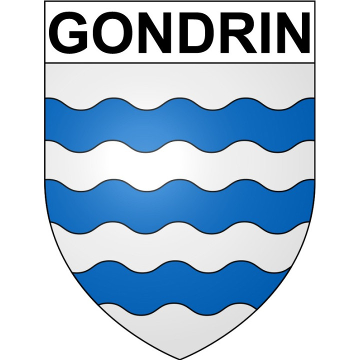 Gondrin 32 ville Stickers blason autocollant adhésif