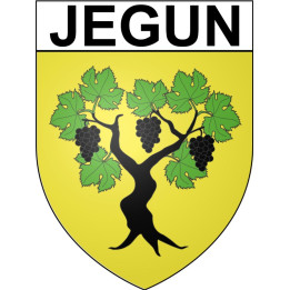 Jegun 32 ville Stickers blason autocollant adhésif
