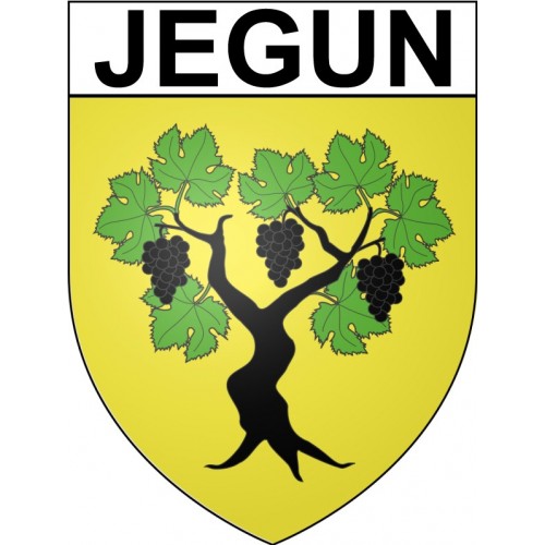 Jegun 32 ville Stickers blason autocollant adhésif