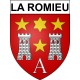 La Romieu 32 ville Stickers blason autocollant adhésif