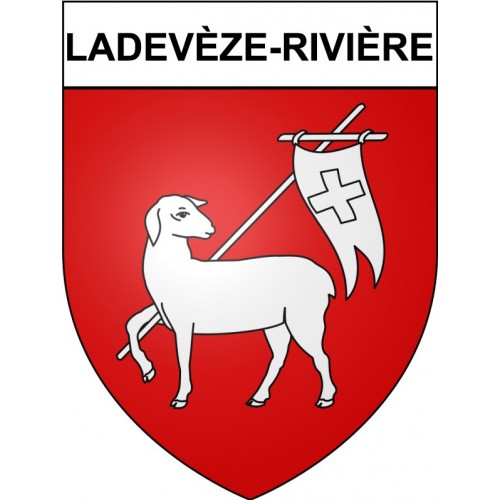 Stickers coat of arms Bazas adhesive sticker