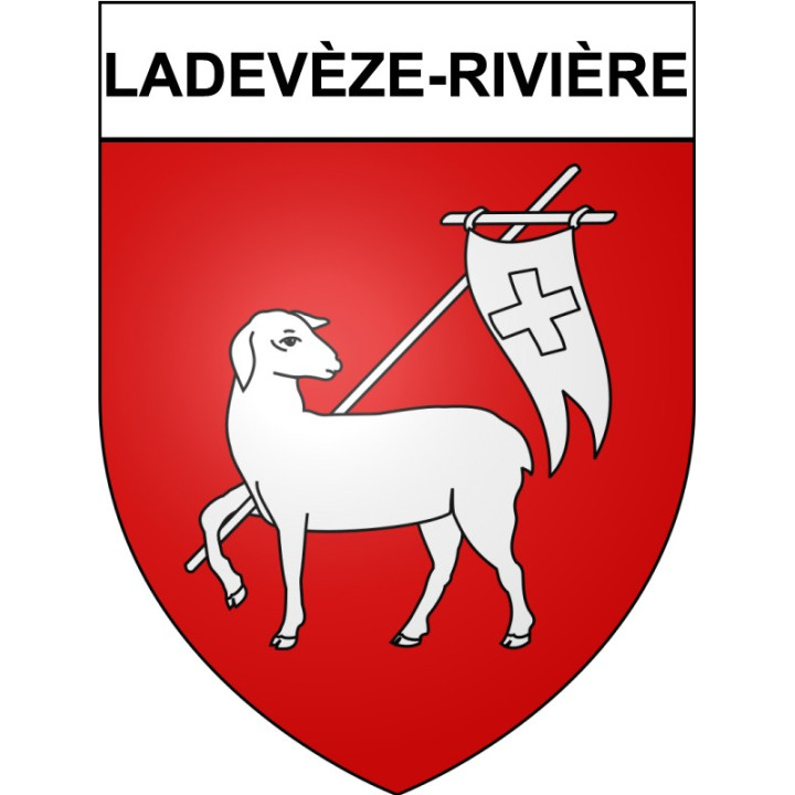 Stickers coat of arms Bazas adhesive sticker