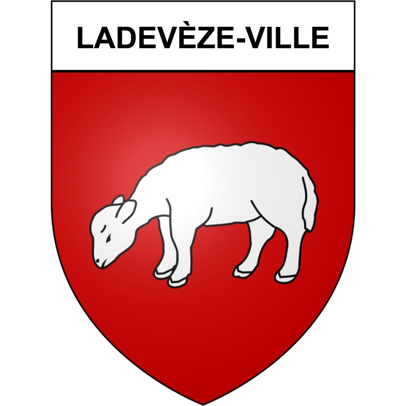Stickers coat of arms Bazas adhesive sticker