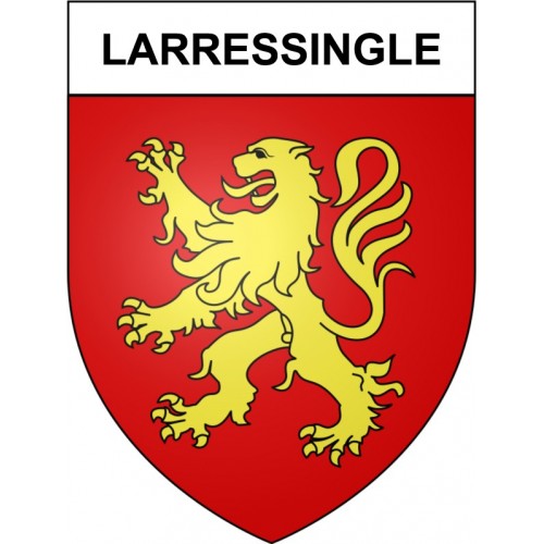 Larressingle 32 ville Stickers blason autocollant adhésif