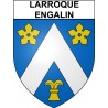 Larroque-Engalin 32 ville Stickers blason autocollant adhésif