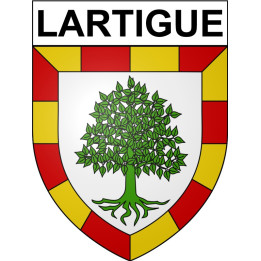 Stickers coat of arms Bazas adhesive sticker