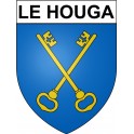 Le Houga 32 ville Stickers blason autocollant adhésif